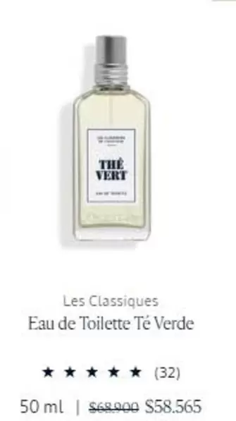 Les Classiques Eau De Toilette Té Verde