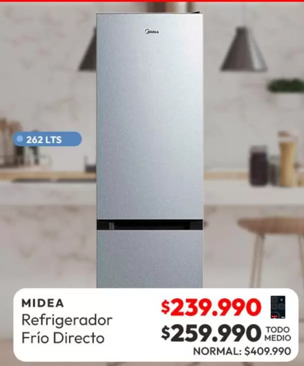 Midea - Refrigerador Frio Directo