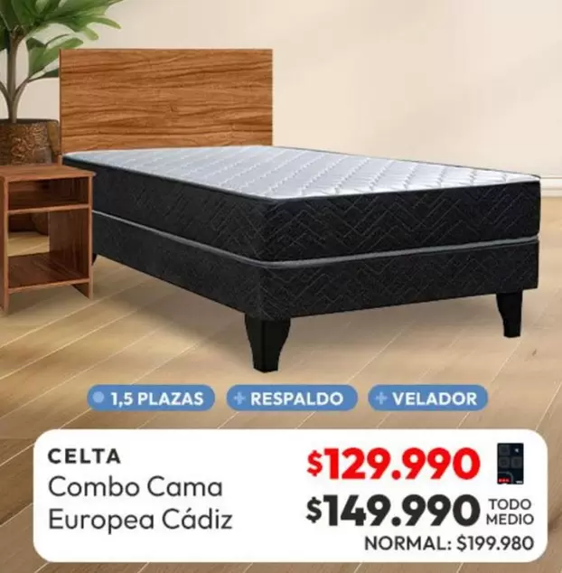 Celta -  Combo Cama Europea Cadiz