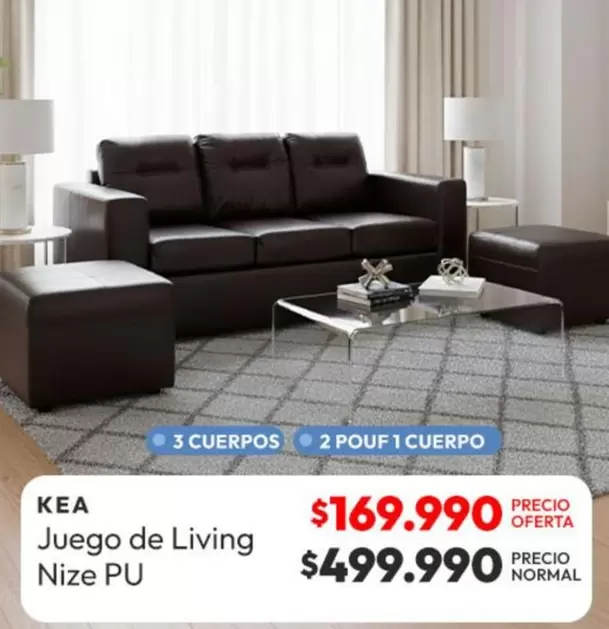 Juego De Living Nize Pu