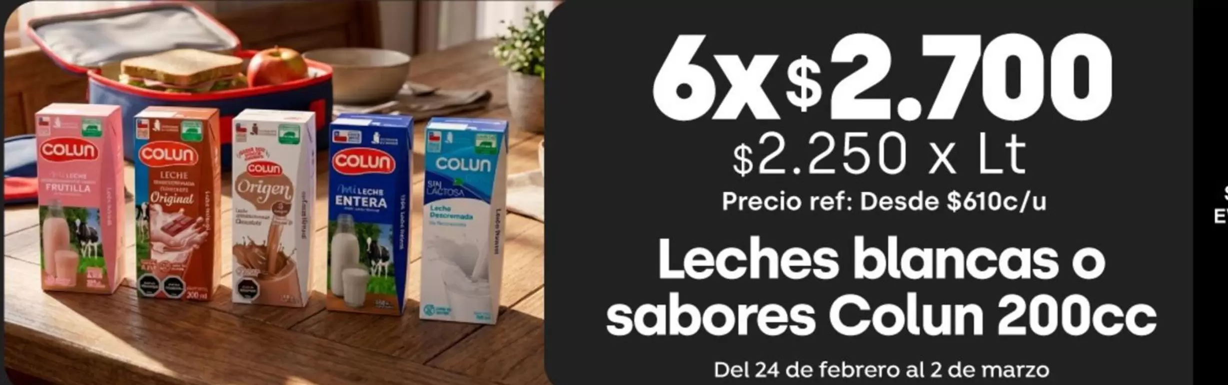 Colun - Leches Blancas O Sabores