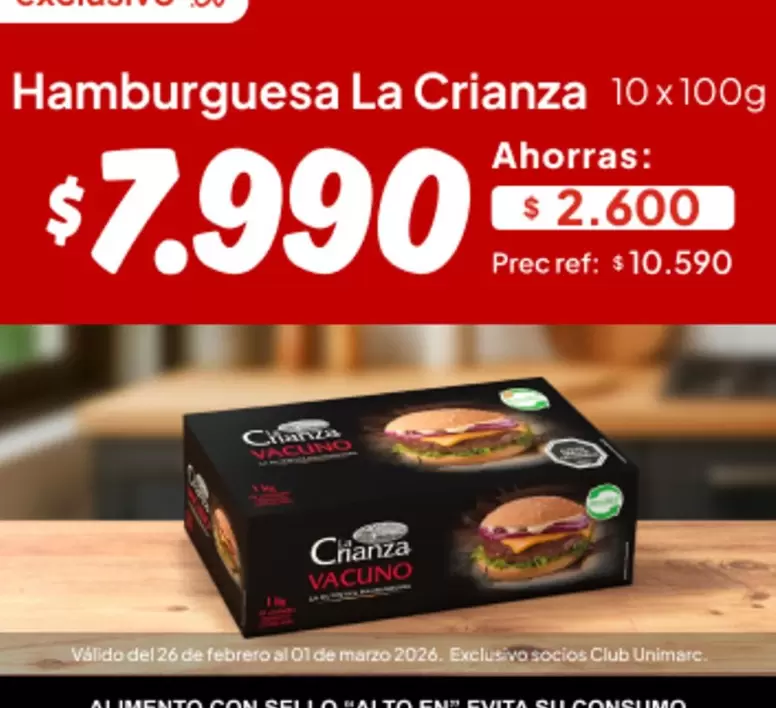 La Crianza - Hamburguesa