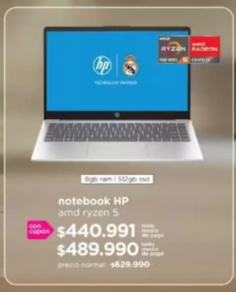 HP - Notebook Amd Ryzen 5
