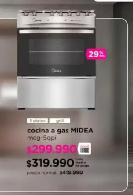 Midea - Cocina A Gas