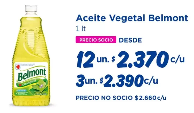 Belmont - Aceite Vegetal
