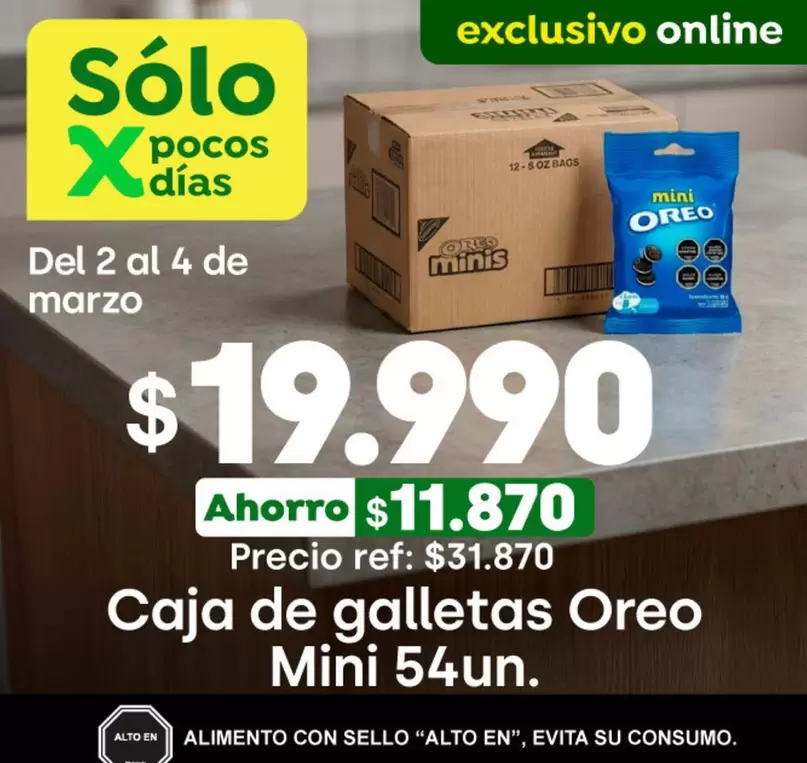 Oreo - Caja De Galletas Mini 54un