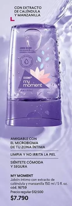 Calendula - Amisable Con El Microbima De L'20%in Intima Limpia Y No Brita La Piel Sórette Comoda Y Spugna