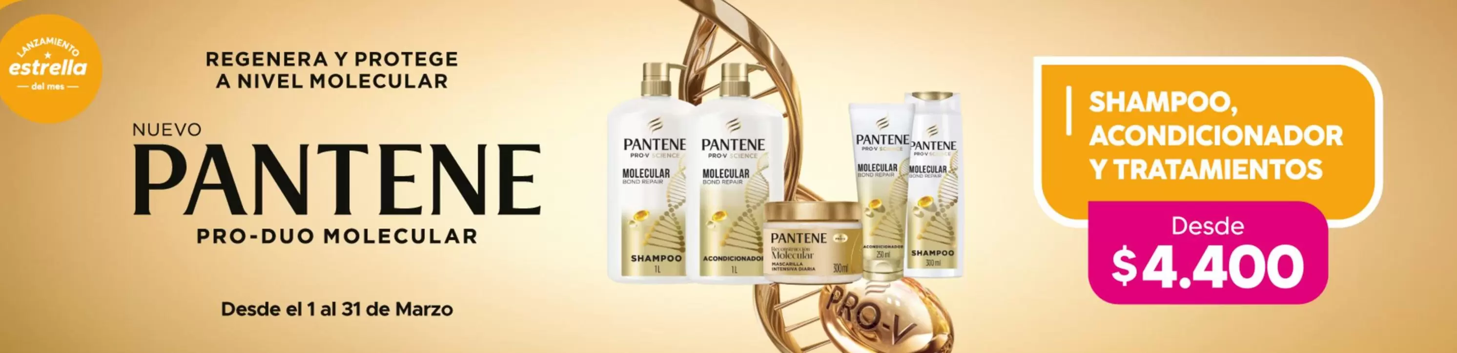 Pantene - Shampoo, Alcoholcinoador + Tratamientos