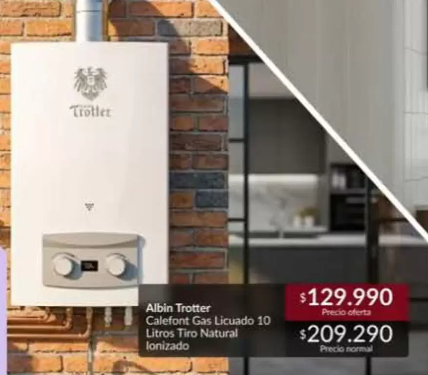 Trotter - Albin Totter Calefort Gas Licuado 10 Litros Tio Natural Lonzado