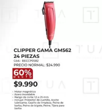 Clipper Gama Gm562 24 Piezas