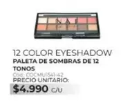 Paleta De Sombras De 12