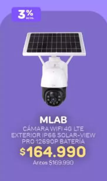 Camara Wifagle Exterior Pv68 Solar-view Pro 12890p Bateria