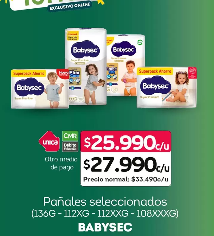 Babysec - Panales Seleccionados
