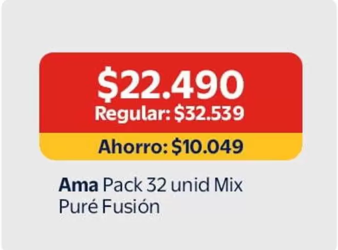 Ama -  Pack 32 Unid Mix Puré Fusion