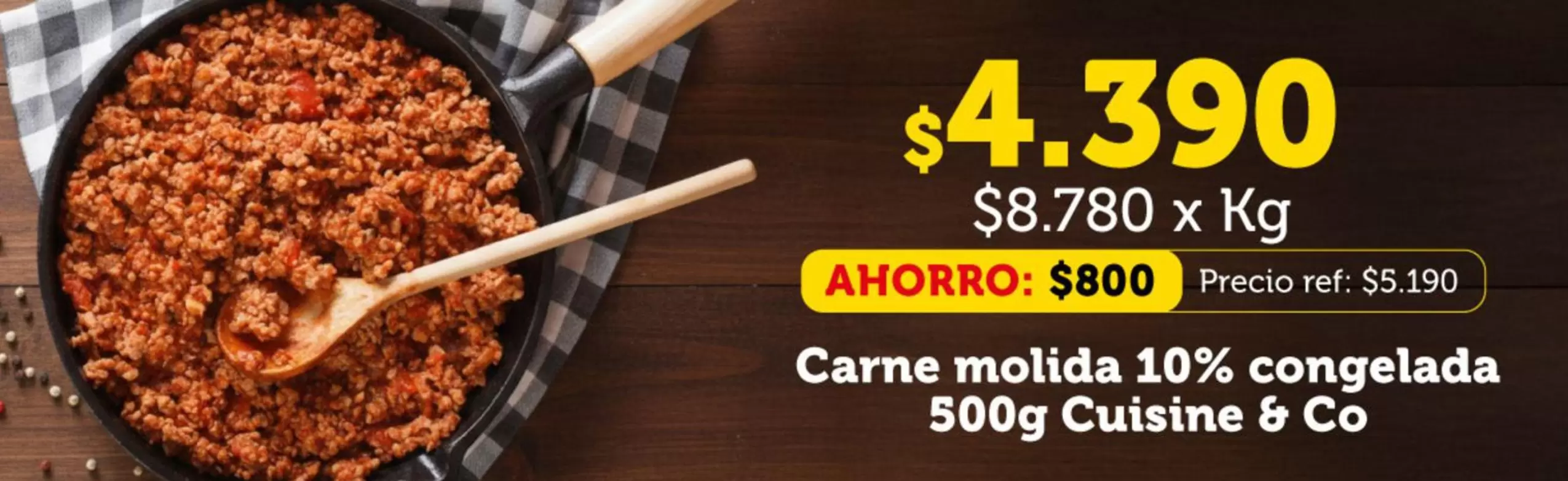 Cuisine&Co - Carne Molida 10% Congelada