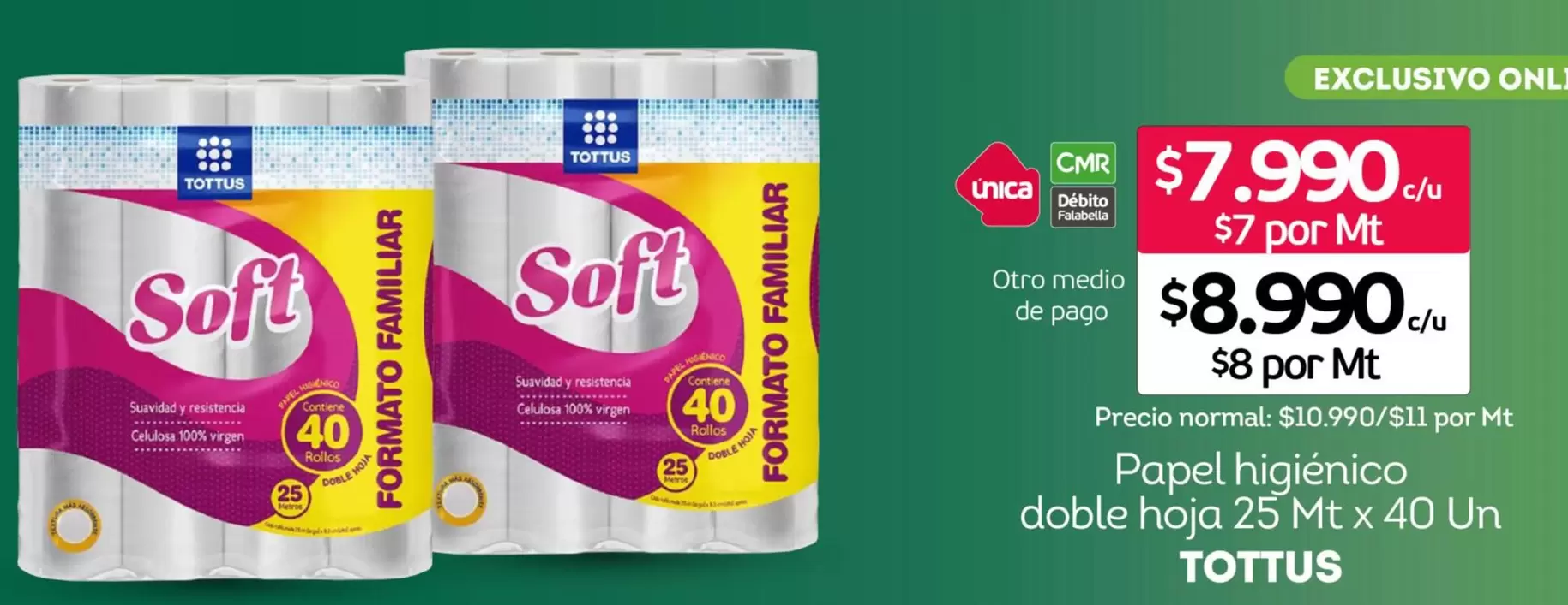 Soft - Papel Higienico Doble Hoja