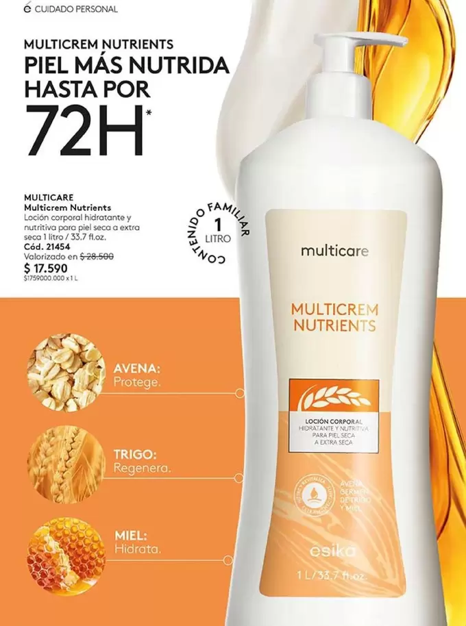 Personal - Nutrients Piel Mas Nutrida Hasta Por 72h