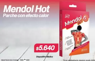 Mendol Hot Porche Con Efecto Calor