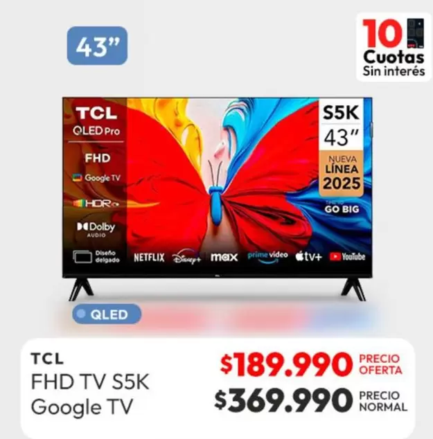 TCL - FHD TV S5K Google TV