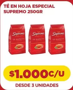 Té Supremo - Te En Hoja Especial