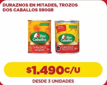 Dos Caballos - Duraznos En Mitades, Trozos