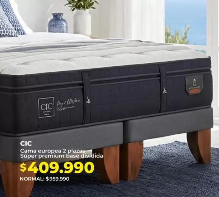Cic - cama europea 2 plazas