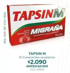 Tapsin - 10 Comprimidos Recubiertos