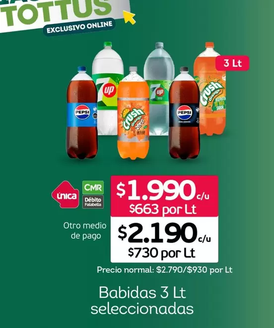 Pepsi - Babidos 3 Lt Seleccionadas