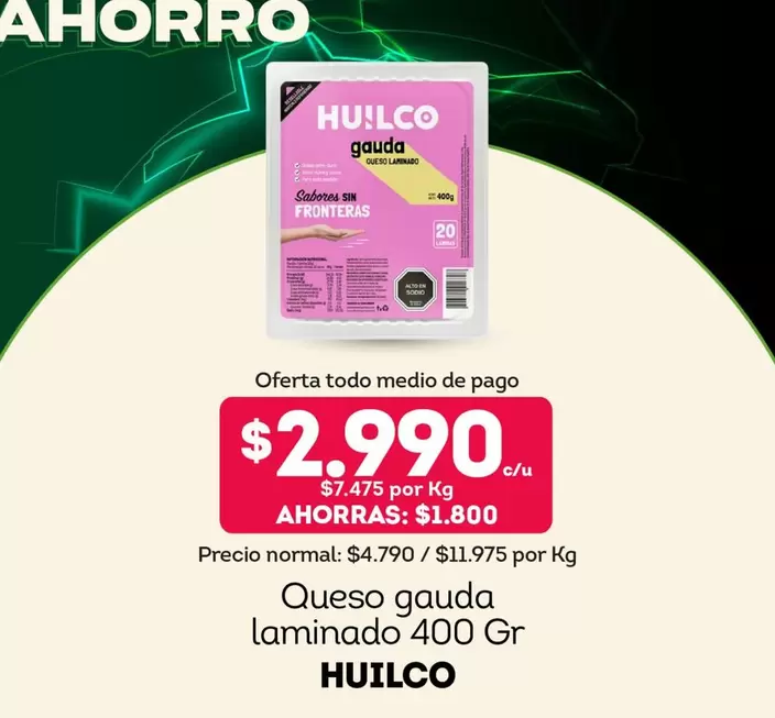 Huilco - Queso Gauda Laminado