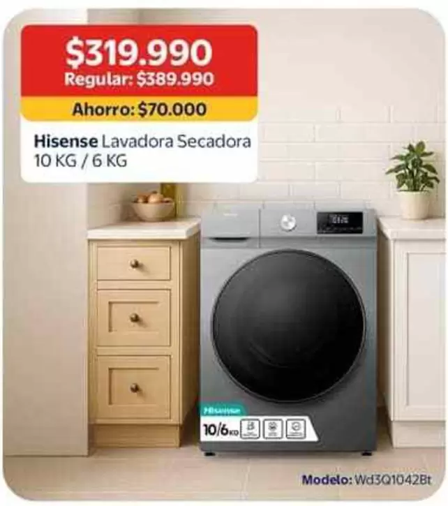 Hisense - Lavadora Secadora