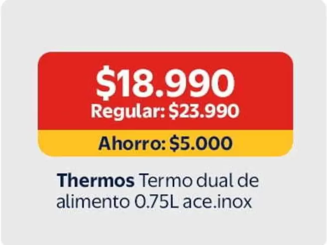 Thermos - Termo Dual De Alimento 0.75l Ace.inox