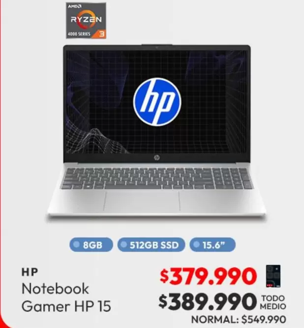 HP - Notebook Gamer 15