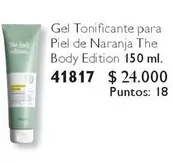Gel Tonificante Para Piel De Naranja The Body Edition