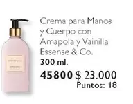 Crema Para Manos Y Cuerpo Con Amapola Y Vainilla Essense & Co.