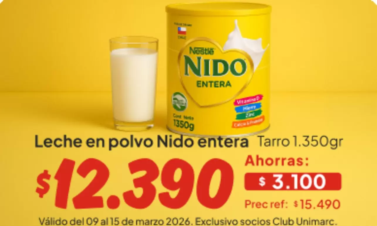 Nestlé - Leche En Polvo Nido Entera