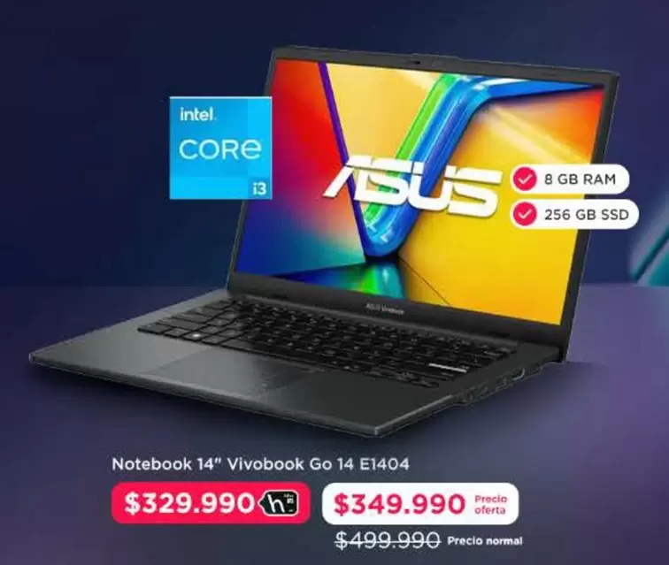 Intel - Notebook 14" Vivobook 14 E1404