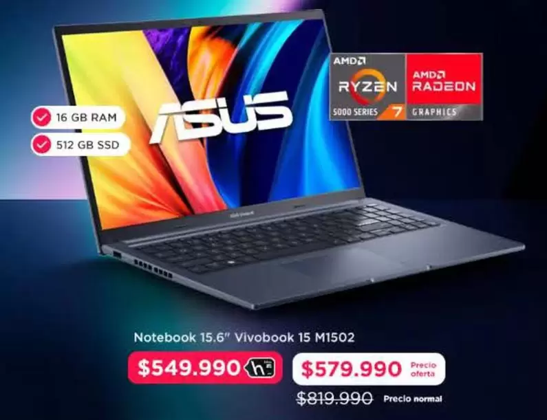 Asus - Notebook 15.6" Vivobook 15 M1502