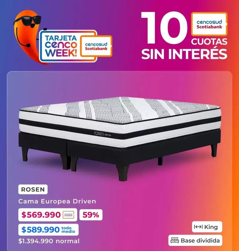 Rosen - Cama Europea Driven