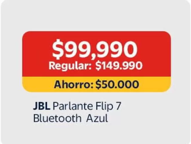 JBL - Parlante Flip 7 Bluetooth Azul