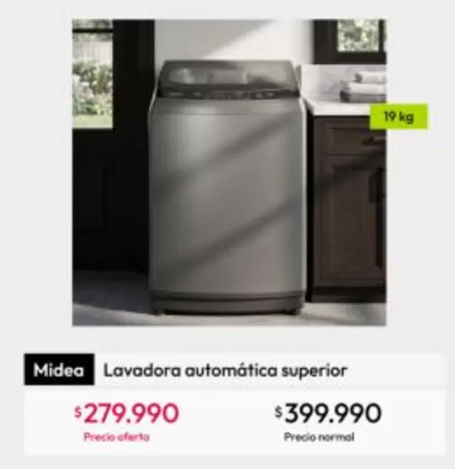 Midea - Lavadora Automática Superior