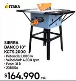 sierra banco 10" KCTS 2000