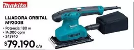 Makita - Lijadora Orbital M9200b
