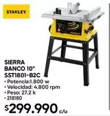 Stanley - sierra banco 10" ST1801-B2C