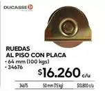 Ruedas Al Piso Con Placa
