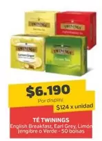 Twinings - English Breakfast, Earl Grey, Limon Jengibre O Verde