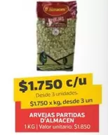 Valor - Arvejas Partidas