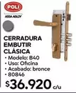 Cerradura Embutir Clásica