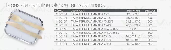 Tapas De Cartulina Blanca Termolarminada