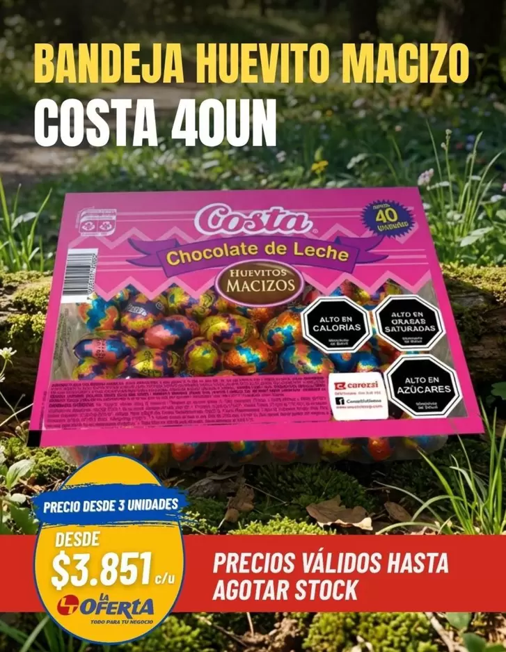 Costa - Bandeja Huevito Macizo