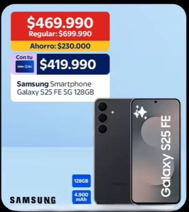 Samsung - Smartphone Galaxy S25 Fe 5g 128gb